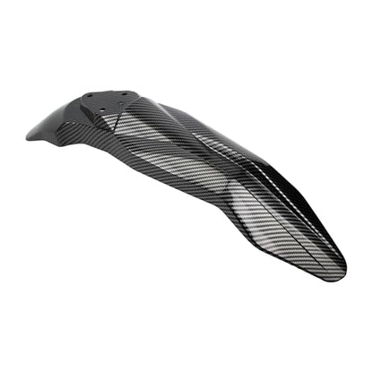 Ebike Front Rear Fender Set Mudguard Fender Protector - color: License Plate Fender Kit, size: Carbon Fiber