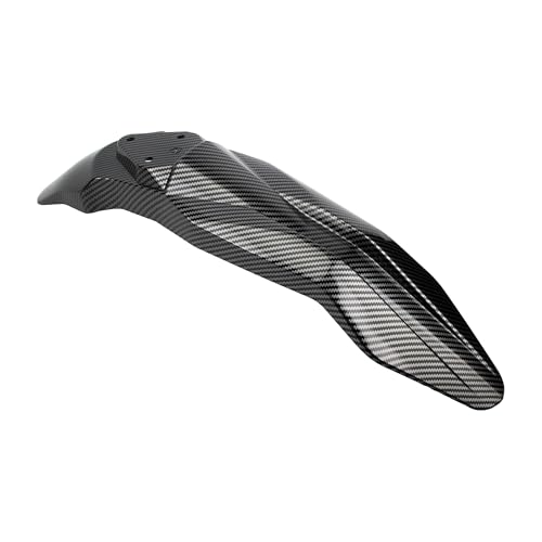 Ebike Front Rear Fender Set Mudguard Fender Protector - color: License Plate Fender Kit, size: Carbon Fiber