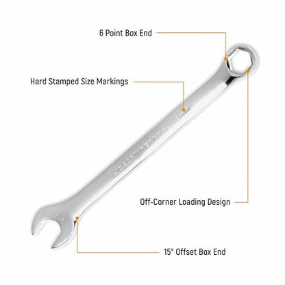 GEARWRENCH 28 Piece Combination Wrench Set, 6 Point, SAE & Metric, 81923 (Pack of 2) - size: SAE/Metric (Pack of 2)