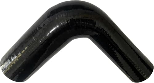 2.5"-2.75" 90 Degree Reducer Silicone Elbow Coupler 8" Leg Length - size: ID: 2.5" to 2.75" (63mm to 70mm)