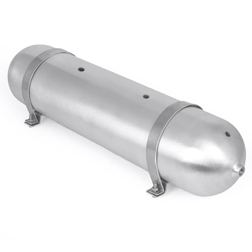 4.2 Gallon 7 Ports （1/4 NPT） Seamless Aluminum Air Tank for Air Ride Suspension Car Train Truck Horn Silver - color: Silver, size: 4-Gallon