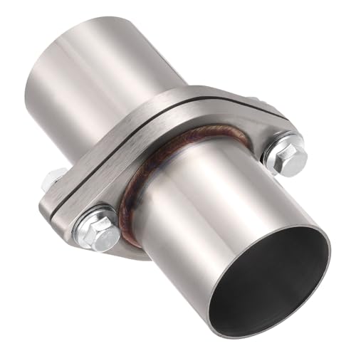 EVIL ENERGY 2 Bolt Exhaust Flange Repair Piping Kit, 304 Stainless Steel Exhaust Flange and Gasket Set with Bolts and Nuts, Universal Flange Replacement Kit for Quick Fix Repair (2.5"OD) - size: 2.5"