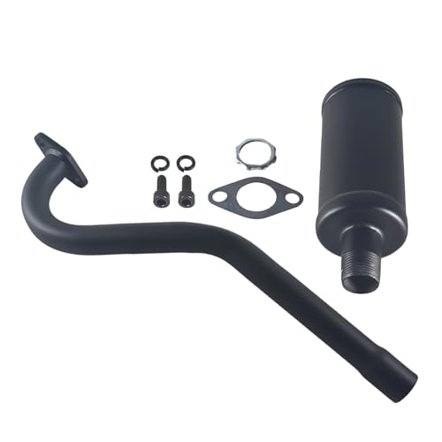 Exhaust With Muffler For Predator 79cc 98cc 3HP For Coleman CT100U Mini bike Black
