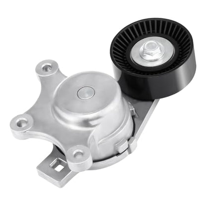 Belt Tensioner and Pulley Assembly Fit For Ford Edge 07-18,Explorer 11-19,Fusion 10-12,Fit for Mazda CX-9 08-15 Fit for Lincoln MKS MKZ MKT 3.5L 3.7L V6 Replace# BT4E6B209CC,7T4E6B209EC - size: BT4E6B209CC