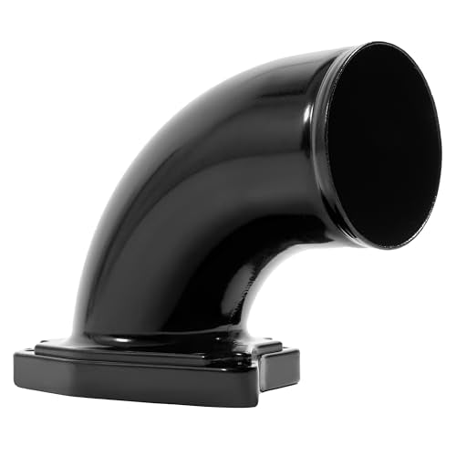 Turbo Air Intake Elbow Pipe Compatible with 03-07 F-250 F-350 F-450 - color: Black
