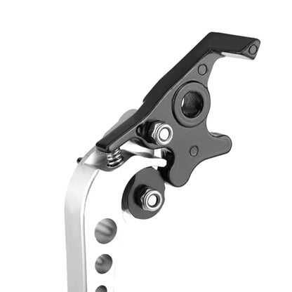 Zerone 1 Pair Motorcycle Levers Brake, Clutch Handle of CNC Aluminum Motorcycle Clutch Drum Motorcycle Brake Handle (Silvery White) - color: Silvery White