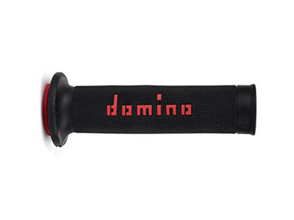 G2 by Domino Moto GP Motorcycle Grips for 7/8" (22mm) Handlebar (Pair) - color: Black / Red