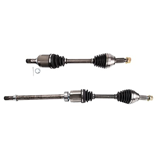 TRQ Front 2 Piece CV Axle Shaft Assembly Set - style: CSA32598