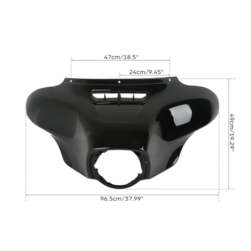 TCT-MOTORPARTS Batwing Inner Outer Fairing Fit For Harley Touring Street Glide 2014-2024 2023 - color: Inner Outer Fairing SET #1