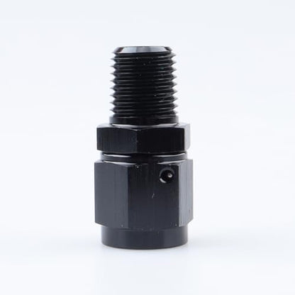 AC PERFORMANCE -6 AN Female to 1/4" NPT Male Swivel Fitting Aluminum Black - color: Black, size: 6AN to 1/4 NPT