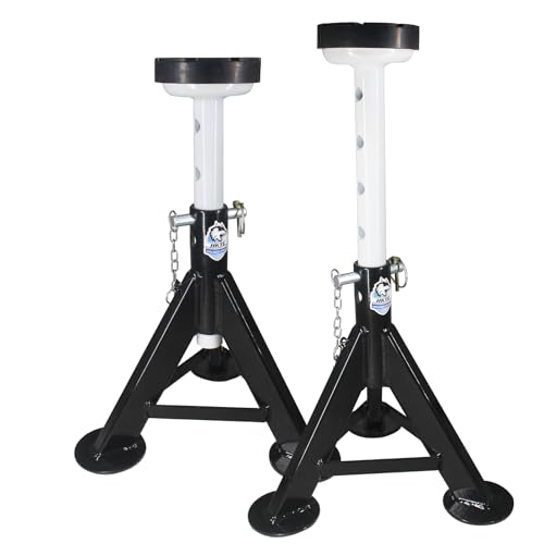 HKTE 4 Ton Jack Stands for Cars, SUVs and Light Trucks, 2 Pack - color: JACK STANDS 8000LB