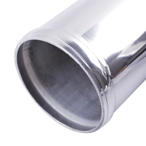 Aluminum Pipe Tube Intercooler Hose 90 Degree OD76mm(3"), 6061 Aluminu Air Intake Tube, Length 11.8" (300mm), Thickness 2mm Silver Aluminum Alloy Exhaust Pipe - size: OD76(3"), style: 90 Degree