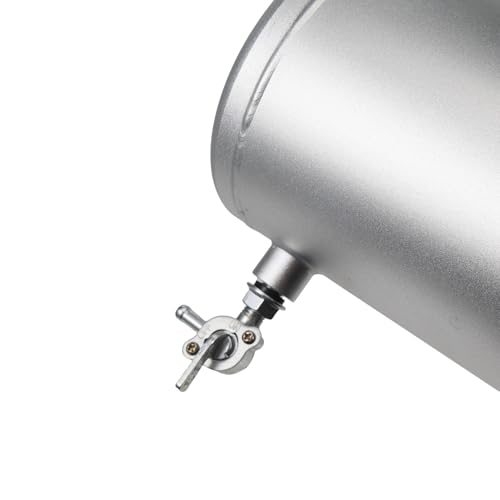 10x4.5" Aluminum alloy welding Gas Fuel Tank Cylinder Silver