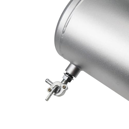 10x4.5" Aluminum alloy welding Gas Fuel Tank Cylinder Silver