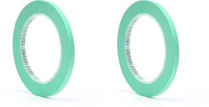 3M Precision Masking Tape, 06525, 1/4" x 60 yds (Pack of 2) - size: 1/4 inch x 60 yard (Pack of 2), style: 06525