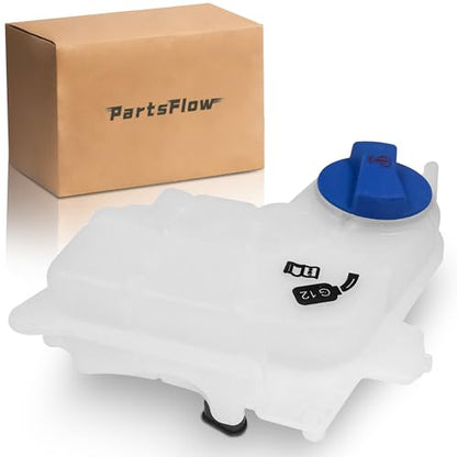 Partsflow 603-098 Coolant Reservoir Tank W/Cap Compatible With 2002-2006 Audi A4 Quattro / 2002-2005 A4 / 2002-2004 Audi A6 Quattro 3.0L/2.7L 8E0121403A - color: 603-098