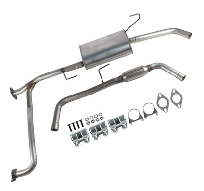 Exhaust Resonator Muffler Tail Pipe Exhaust Kit Compatible with Nissan Frontier 4.0L 2005-2019 Stainless Steel | Northeastern Exhaust | Free Gaskets and Clamps Included | Direct-Fit