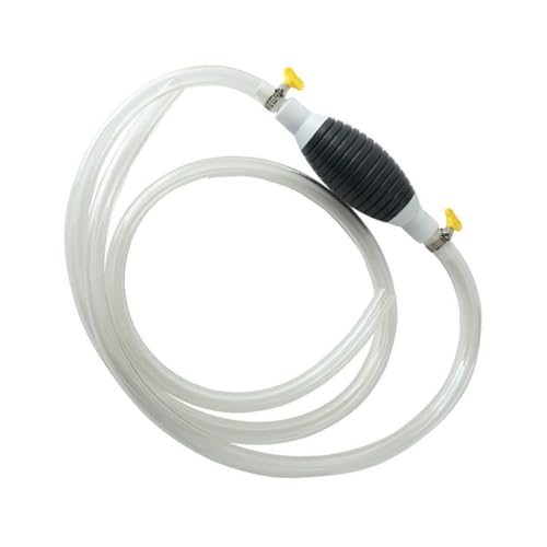 Multifunctional Car Liquid Siphon Pump, High Flow Manual Fuel Siphon Transfer Hand Pumps with 9.84FT Hose Clamp, Portable Auto Oil Petrol Diesel Transfer Tool, Universal for Vehicles - size: 9.84FT