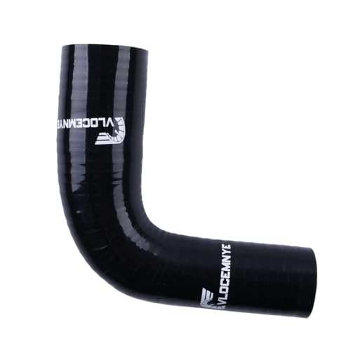 Silicone Reinforced Turbo/Intercooler/Intake Piping Coupler Industrial Hydraulic Hoses 4-Ply(5.4mm) (90 Degree ID 1" -1 1/4" inch (25mm-32mm)) - style: 90 Degree ID 1" -1 1/4" inch (25mm-32mm) Black