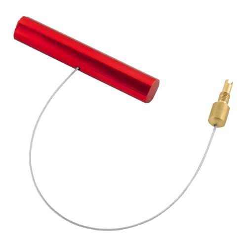 Valve Stem Puller, Tire Repair Fishing Tool Puller with Valve Core Remover, Lightweight Steel Wire Tool for Installing Inner Tubes Rim Locks & Tires on Dirt Bike Motorcycle (Red) - color: Red