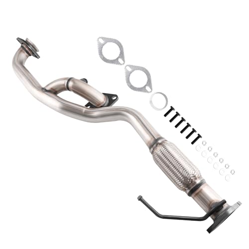409 Stainless Steel Exhaust Stainless Y Flex Pipe Compatible with - size: 2007-2008 Escape 3.0L