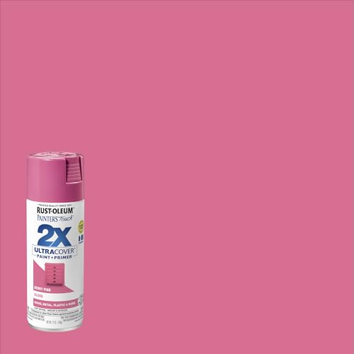 Rust-Oleum Painter's Touch 2X Ultra Cover Spray Paint, Gloss Berry Pink - color: Gloss Berry Pink, size: 12 Ounce (Pack of 1)