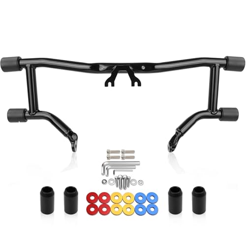 Crash Bar Compatible with Harley Davidson Touring Models 2014-2026, Black Engine Guard Bar for Street Glide Road Glide Road King Electra Glide - size: Crash Bar 2014-later