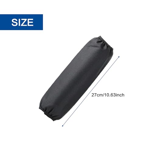 2 Pack 270mm Universal Motorcycle Shock Covers Set, Black