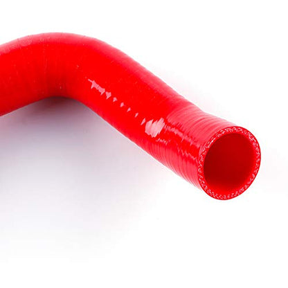 Silicone Radiator Hose For Chevrolet Nova With Clamps 1968-1974 73 72 71 70 69 (red) - color: Red