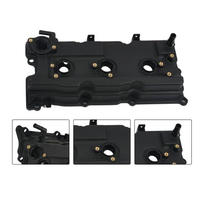 Dual Valve Cover Set with Gasket Compatible with Pathfinder QX4 3.5L 02-03