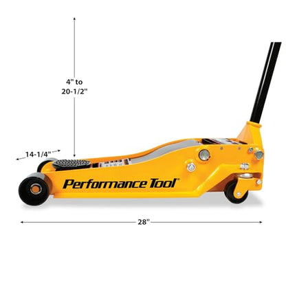 Performance Tool W1627 3.5 Ton (7,000 lbs.) Capacity Low Profile Service Jack - style: 3-1/2 Ton (7,000 lbs)