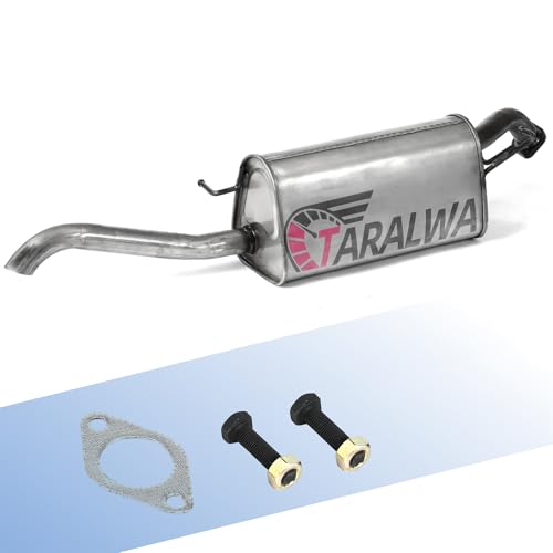 Direct Fit Rear Exhaust Muffler - OE Replacement for Restoring Quiet Operation,(with Flange Bolts/Gaskets) for 2009-2011 Chevry Aveo 1.6L (Sedan 4 Door) Models T54861 - size: Chevry Aveo 2009-2011