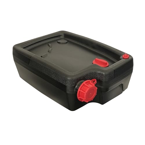 10 Quart Automotive Drain Pan, Large Capacity Oil Drain Container, Portable Drip Tray for Vehicle, ATV, Lawn Mower, Auto Repair Waste Fluid Collection Pan