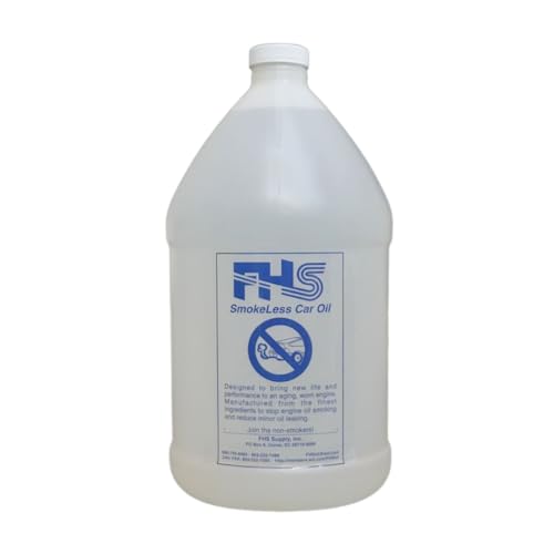 FHS Full-Synthetic Smokeless Motor Oil (5W-20) (1 Gallon Bottle) - High-Performance Engine Oil Stays Cleaner, Reduces Emissions, & Extends Mileage