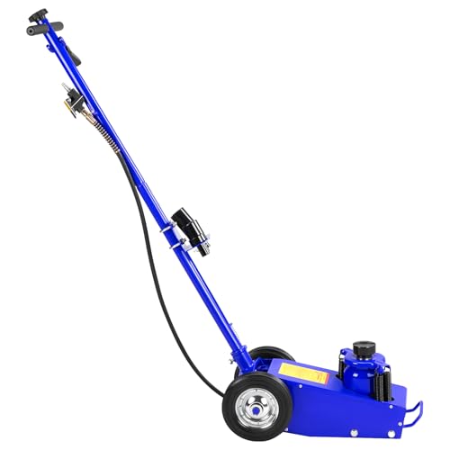 Air Hydraulic Floor Jack Blue, 22 Ton Capacity - color: Blue