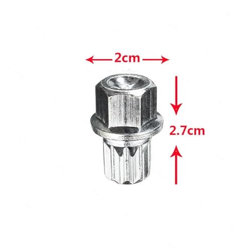 Anti-Theft Wheel Lock Nut Key Adapter 8D0601139F Compatible with Golf Jetta MK4 MK5 Passat B5 B5.5 B6 New Beetle Polo 9N 9N3 Touran MK1 (19 Teeth) - style: 19 Teeth