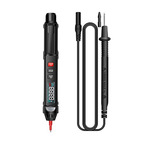 Pen Type Digital Multimeter,A3008 6000 Counts Intelligent Digital Multimeter,Non-Contact Voltmeter Sensor Pen Test for AC/DC Voltage Resistance Continuity Diode Capacitance