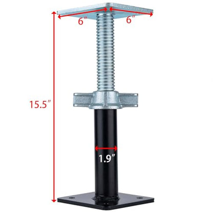 Adjustable Support Jack Lightweight Steel Bracing and Jack Posts - 9.5" - 15.5" Adjustment Range Adjustable Jack for Temporary Support Suitable for Small Space, Underpasses, Attics, Decks - size: 9.5-15.5