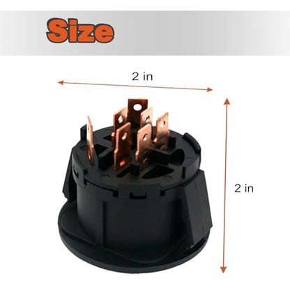 Starter Ignition Switch with Key 4 Position Fits for Husqvarna AYP Craftsman Sears Poulan Lawn Mower Rider Replace193350 532193350