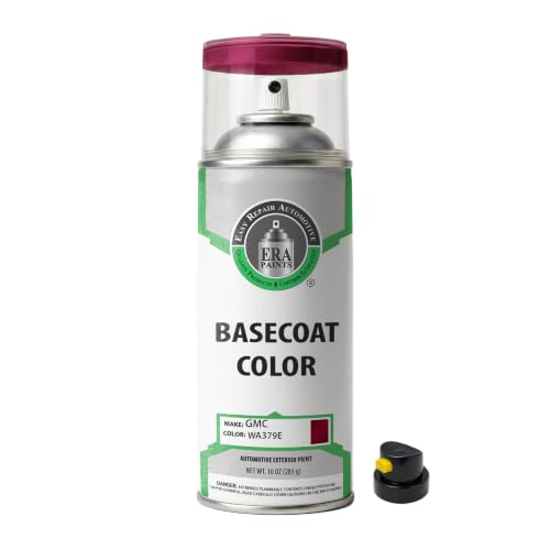 ERA Paints - WA379E - Red Tint Coat Metallic for GMC Exact OEM Color Match Automotive Touch Up Paint for Cars - Spray Paint with Premium Spray Nozzle - Basic Kit - Made in USA - style: Spray - Basic Kit