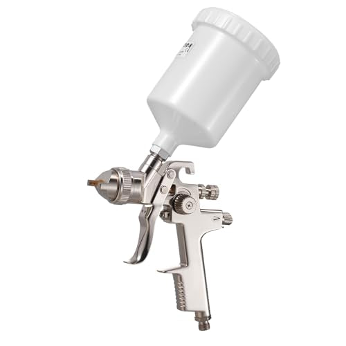 VEVOR LVLP Air Spray Gun, Gravity Feed Paint Sprayer Gun with 3 Nozzles (1.3/1.4/1.7mm), 600ml Capacity Automotive Paint Sprayer with Air Regulator for Furniture, Car Painting, Home Improvement - size: LVLP -1.3/1.4/1.7mm
