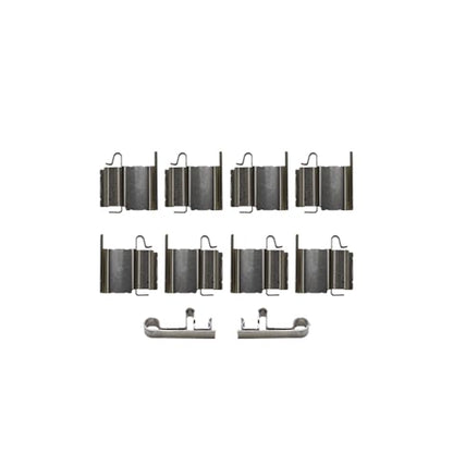 Detroit Axle - Front Ceramic Brake Pads w/Hardware + Brake Cleaner Fluid - size: 4P1201968/Kit