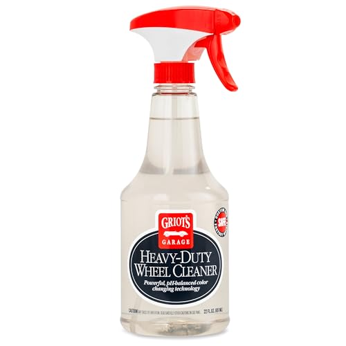 Griot's Garage Heavy-Duty Wheel Cleaner for All Wheel Finishes, Breaks Down and Removes Stubborn Brake Dust and Grime, PH Balanced, Non-Acidic, 10973, 22oz - size: 22 Fl Oz (Pack of 1)