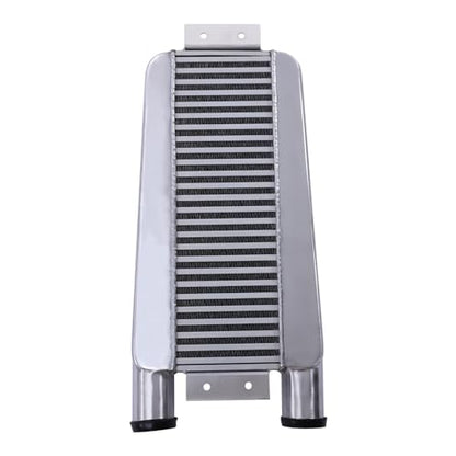 2.50 Inch Inlet/Outlet Diameter, Universal Aluminum Intercooler 24x11x3 inch, Turbo Under the Front of the Car Mount Universal Aluminum Intercooler Cooling Kit - size: 24x11x3