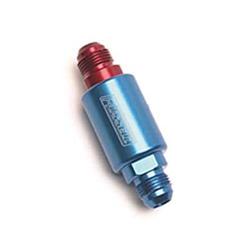 Edelbrock Russell 650100 Red and Blue Anodized Aluminum Competition Fuel Filter