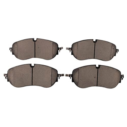 TRQ Front Brake Pads Ceramic Hardware Wear Sensor - color: Ceramic, size: BFA11076