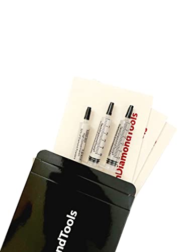 TechDiamondTools Kit for Phone Screen Scratch Removal of 3 Diamond Polishing Compounds and 3 Wool Cloths to Polish and Remove Scratches from Smartphone Screen, Smartwatch Screen, Phone Glass