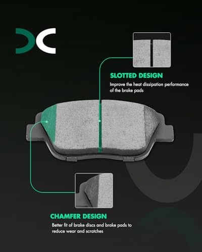 SCITOO Front Brake Kits Disc Brake Rotor Brakes Pads:31427;D1444 - size: Front 31427 + D1444 [2+4PCS]