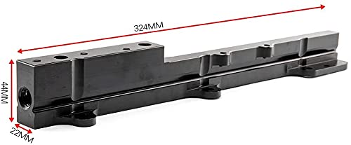 High Fuel Rail For Honda Acura B16 B18 LS GSR Integra B Series Engines Performance Grade, Black
