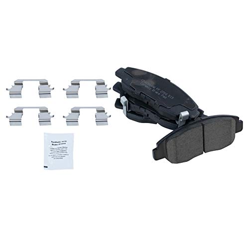 TRQ Front and Rear Ceramic Brake Pad and Rotor Set - style: BKA11250